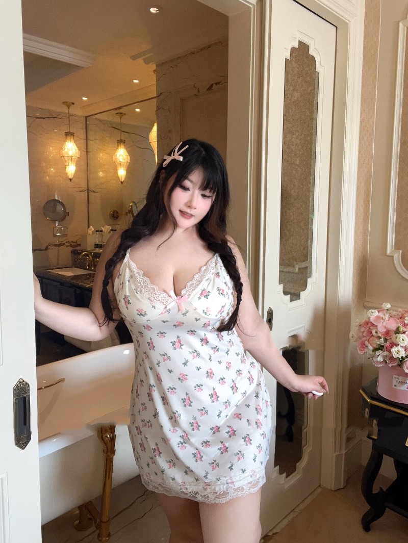 Babydoll Chemise Night - Frauen sexy Plus Size Dessous elastische