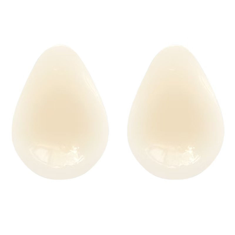 Push Up Bra Padded - Wassertropfen-förmiger Unsichtbarer BH Silikon-Nippelabdeckung BH-Einlage Trägerlose
