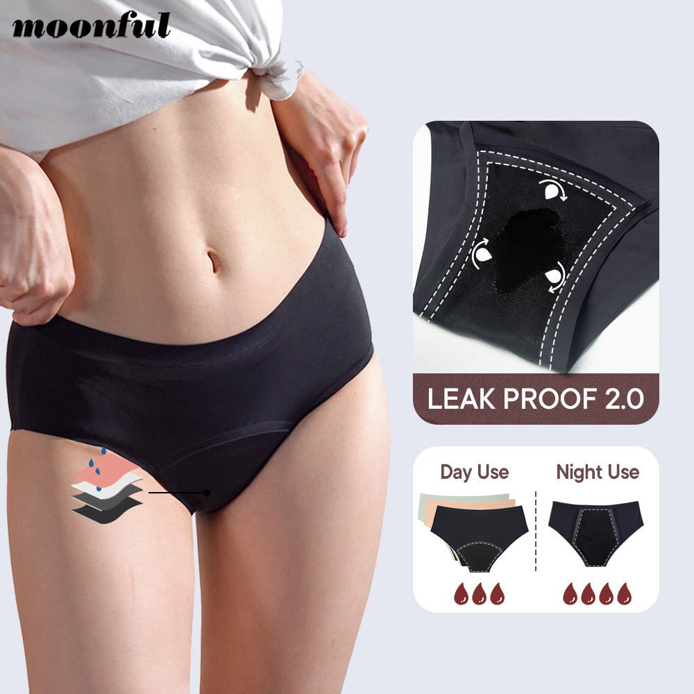 Period Panty Absorbent - Nahtlose Menstruationshöschen Frau Reichlich Fluss Menstruationsslip