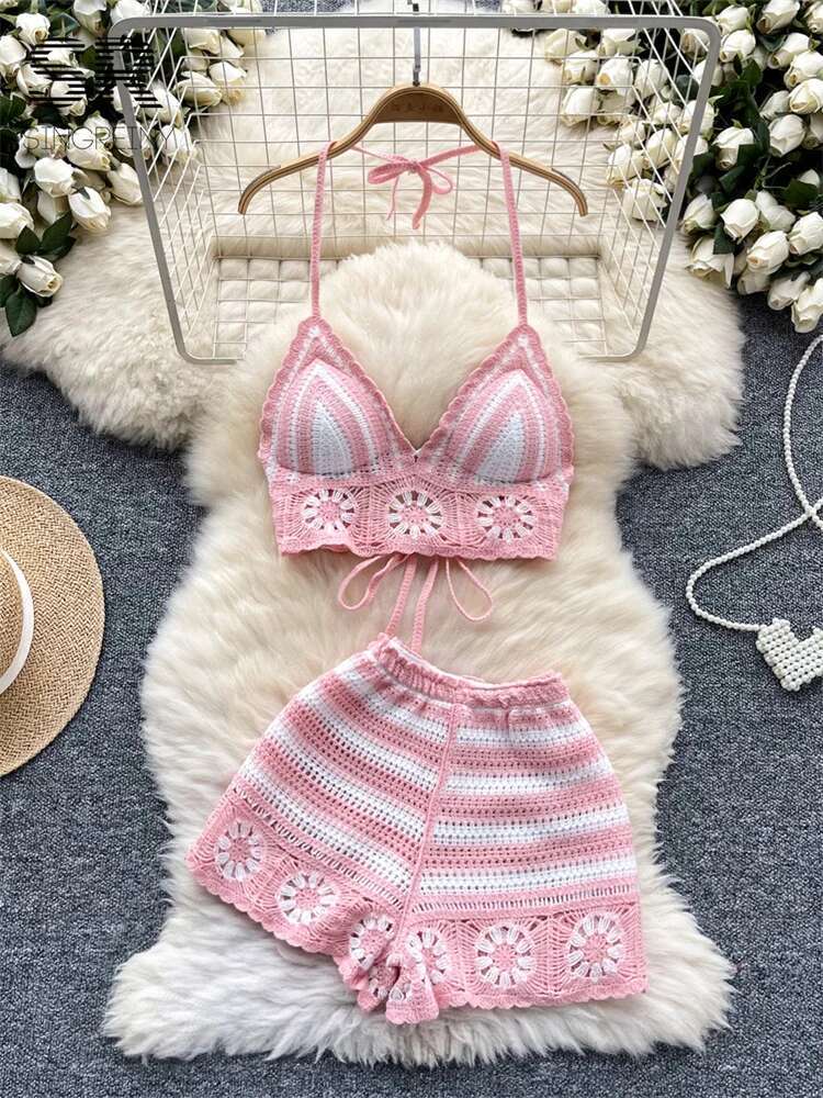 Strand Urlaub Stricken 2 stück – Cami Top Lace Bewertung und Preis