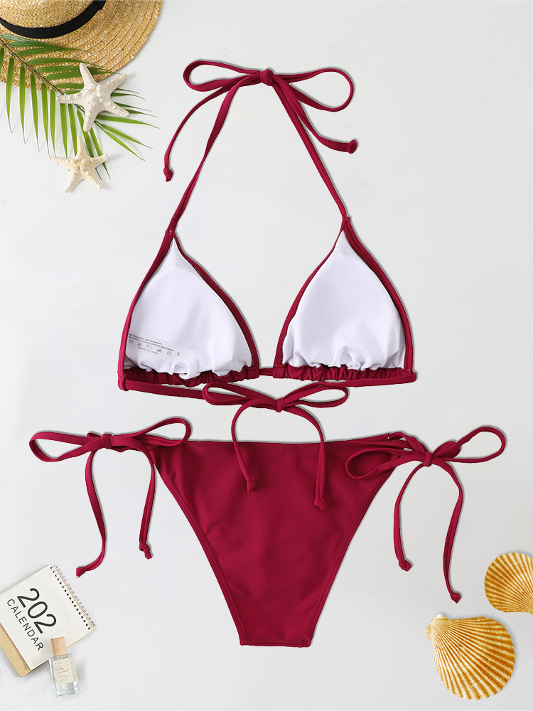 2 teile/satz Frauen Tanga Biki – Thong Bikini Women Bewertung und Preis