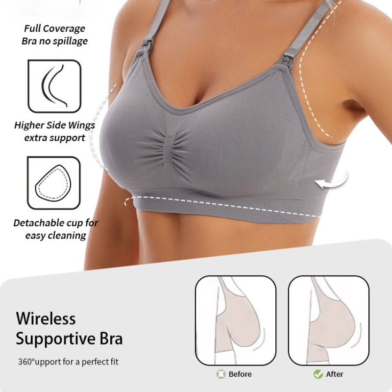 Drahtloser Still-BH aus Baumwo – Nursing Bra Sleep Bewertung und Preis
