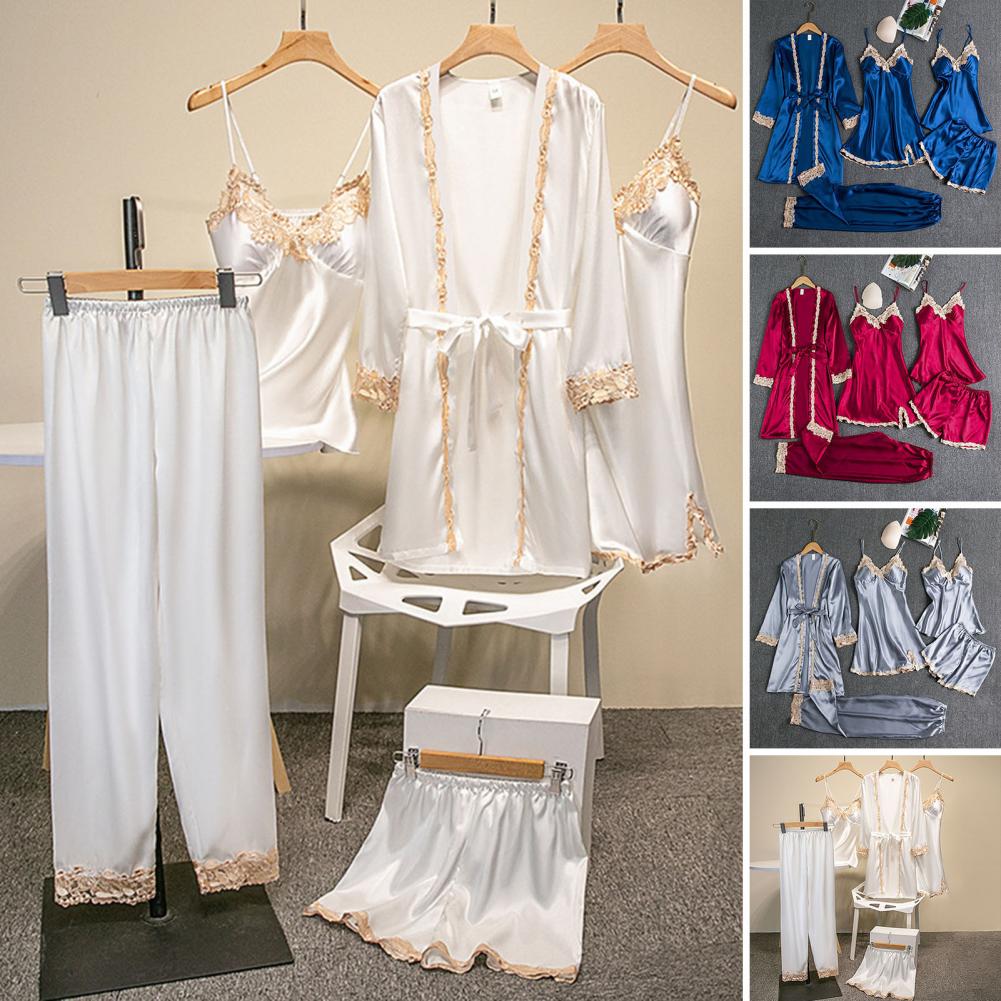 Seiden artiges Pyjama-Set Eleg – Robe Silk Women Bewertung und Preis
