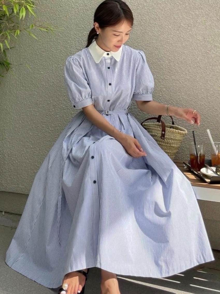 Elegantes Retro-Kleid mit Stre – Corset Waist Cinch Bewertung und Preis
