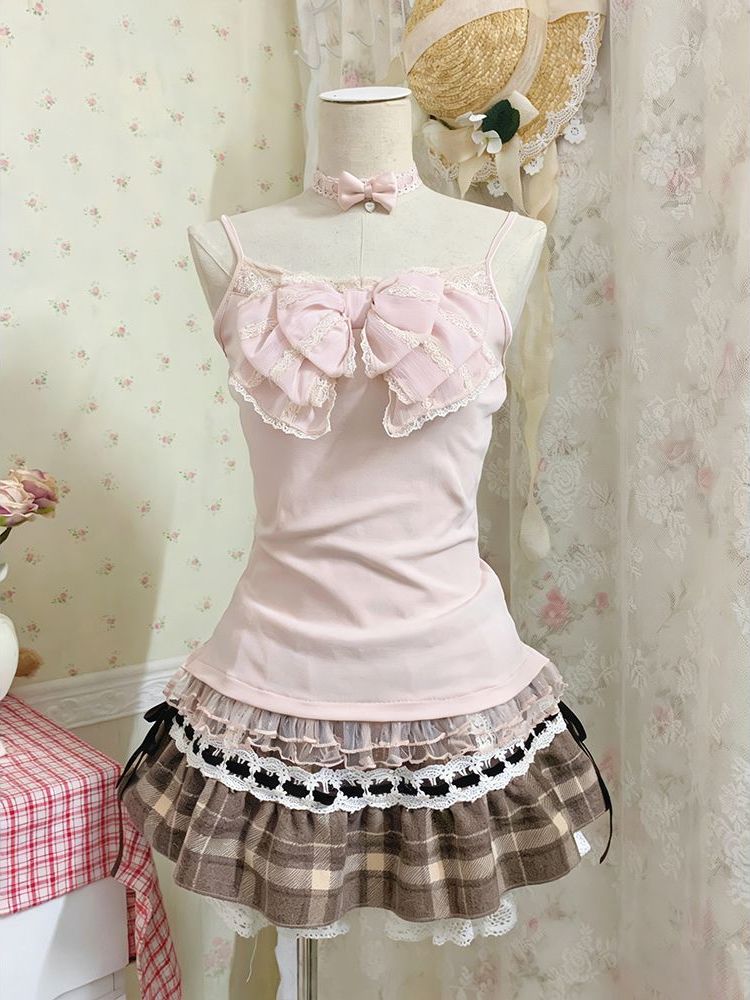 Japanisches Süßes Dreiteiliges – Cami Top Lace Bewertung und Preis